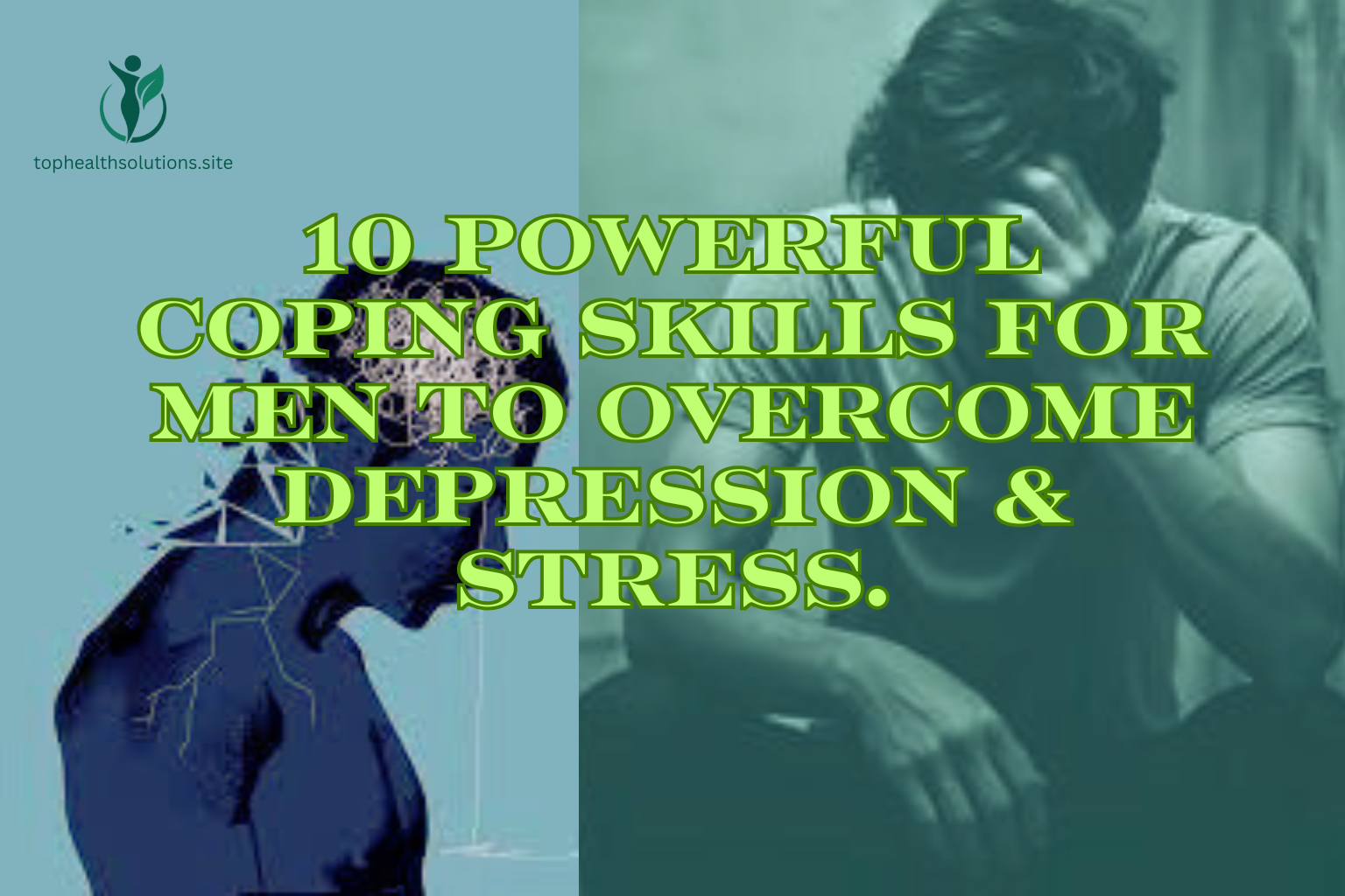 Powerful coping skills for men to overcome depression and stress, mental health support
