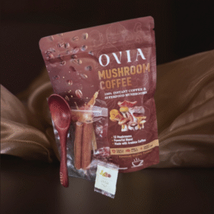 OVIA Organic 10 Mushroom Coffee 3500mg – Adaptogenic blend with Lion’s Mane, Chaga, and other mushrooms for focus, gut health, and natural energy.