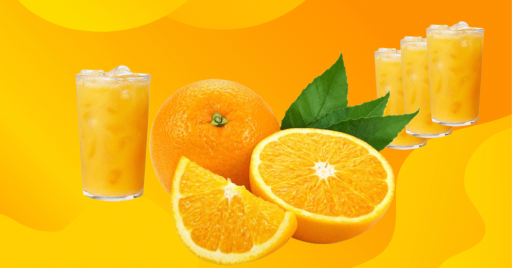 Fresh orange fruit rich in vitamin C for immune support and brain health.
