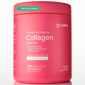 Advanced Marine Collagen Powder with Liposomal Vitamin C, Hyaluronic Acid & Biotin – Sugar-Free Type I Collagen for Skin, Hair, Nails, Joints & Gut Health, 30 Servings, Unflavored