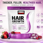 Force Factor Hair Growth Accelerator Soft Chews with Lustriva product.
