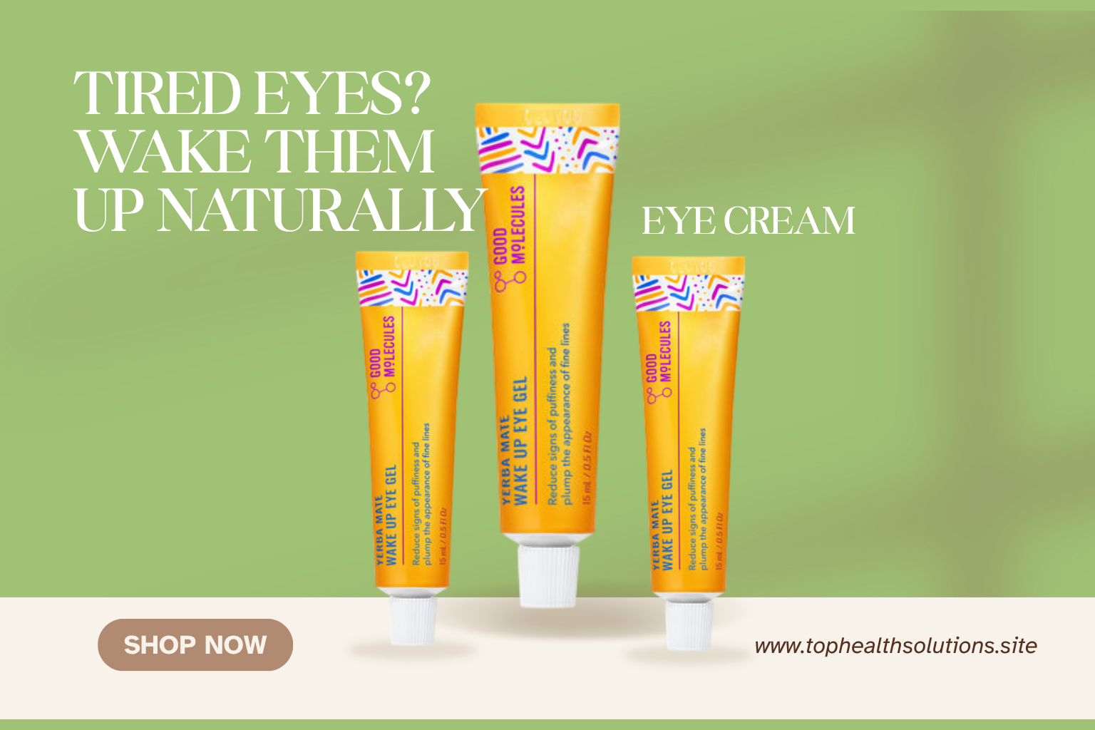 Good Molecules Yerba Mate Wake Up Eye Gel for tired-looking eyes